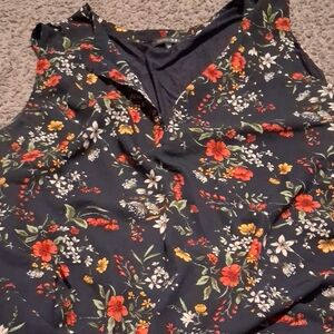 Papermoon Navy Floral Blouse
